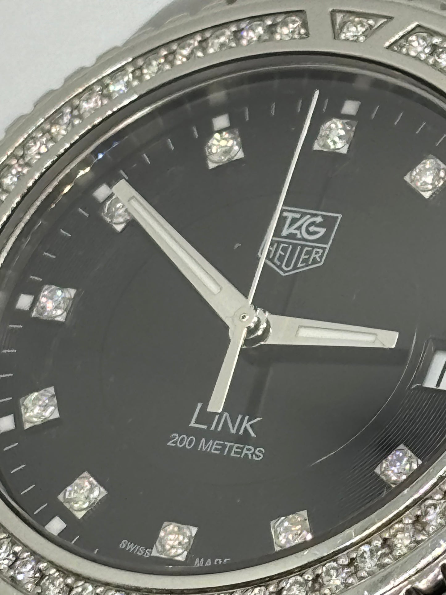 TAG Heuer Link WJ1117-0 Factory Diamond Dial Quartz Watch