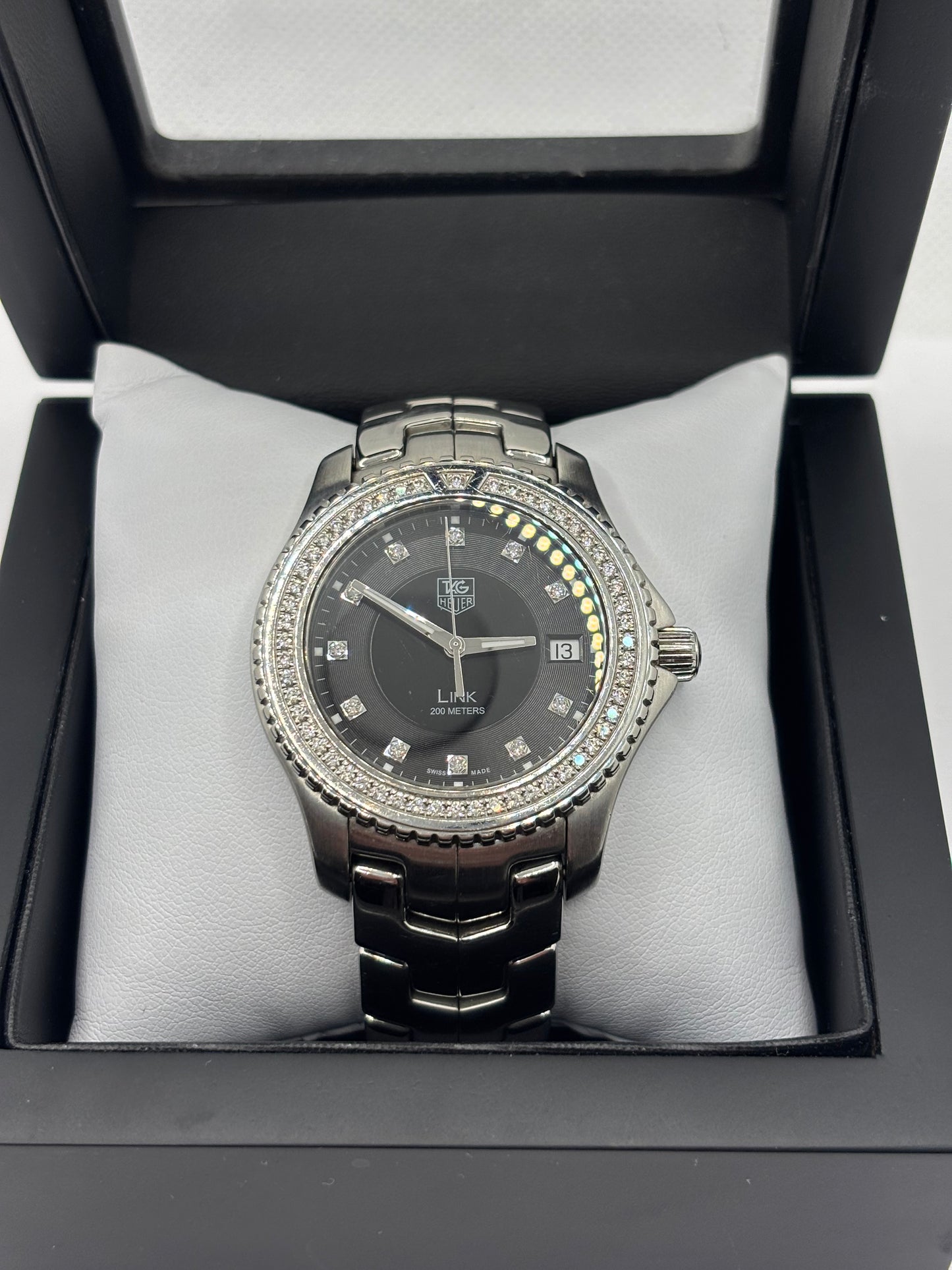 TAG Heuer Link WJ1117-0 Factory Diamond Dial Quartz Watch
