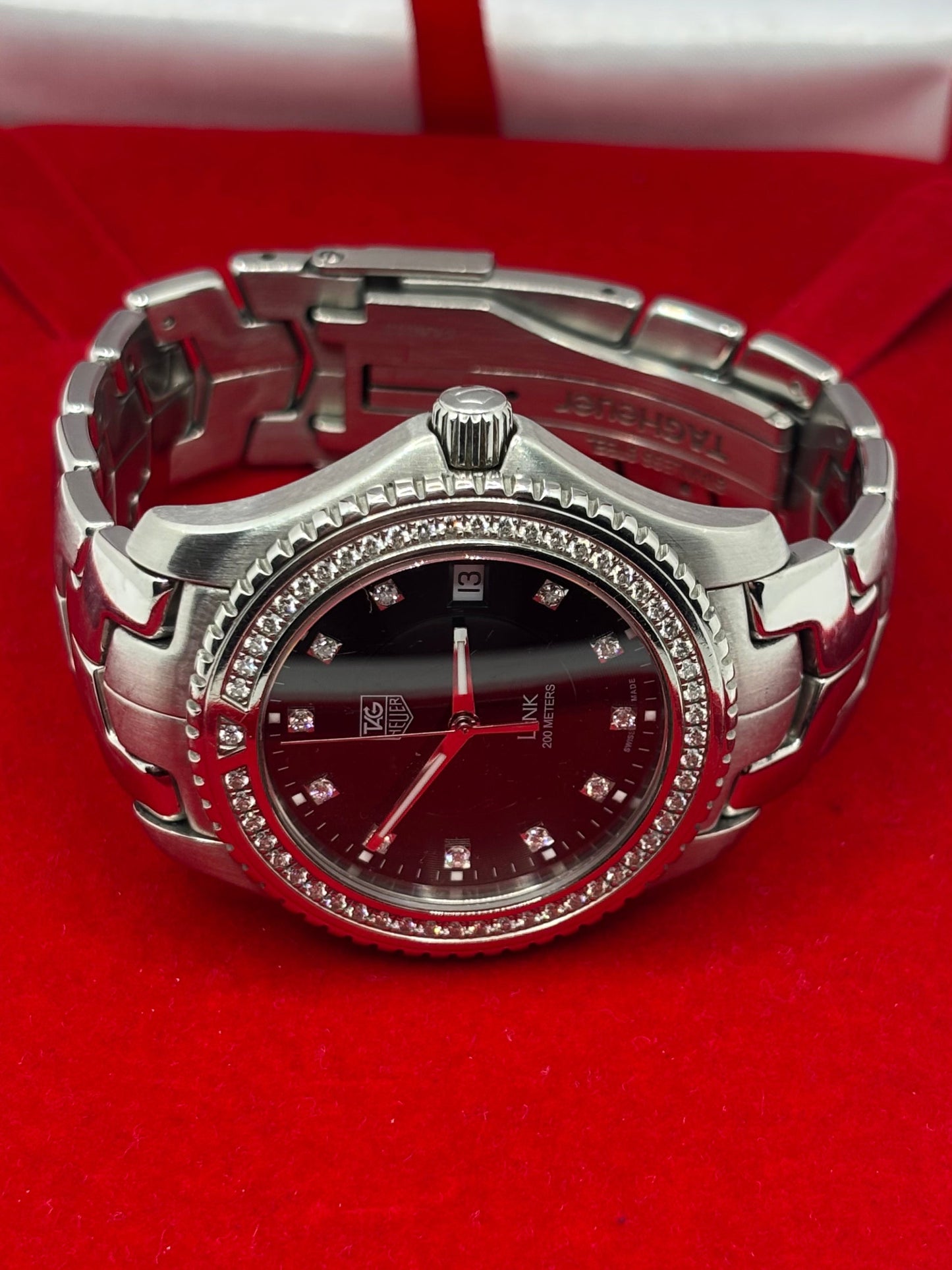 TAG Heuer Link WJ1117-0 Factory Diamond Dial Quartz Watch