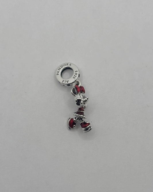 PANDORA Disney Minnie Mouse Ice Skating Charm 793530C01 With Bag