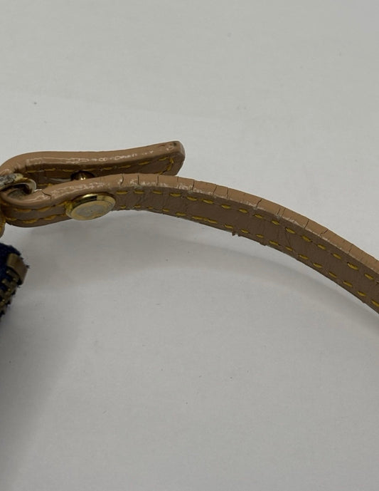 Christian Dior Denim Saddle Pochette Blue Jean Y2K Shoulder Bag Gold Hardware